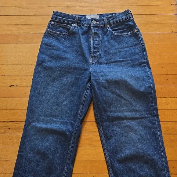 Everlane, The 90's Way-High Jean, Blue, EUC, Women's 28 Long - Picture 9 of 16